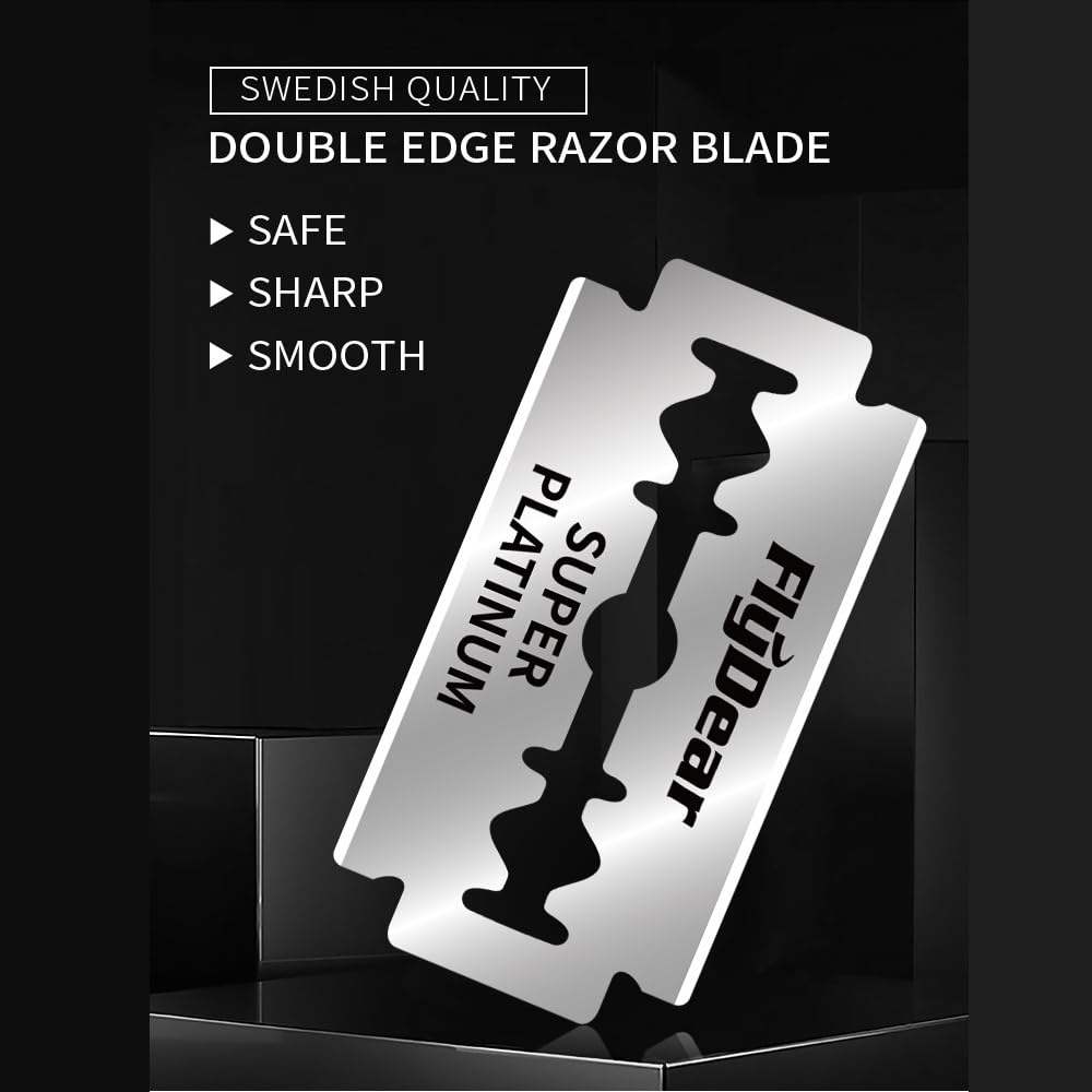 Safety Razor Handle - ベストセラー ステンレス鋼製かみそり刃 昔ながらの手動両刃かみそり 理髪店用ツール 安全かみそり