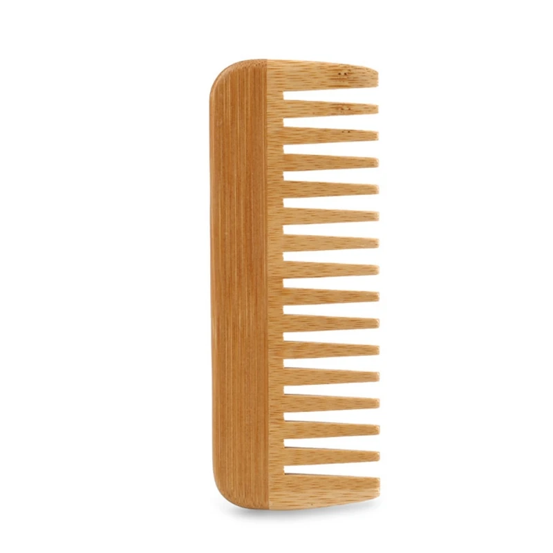 天然竹広歯コーム、脱毛コーム、帯電防止木製コーム、本物の髪の - Bamboo Toothbrush のレビューと価格