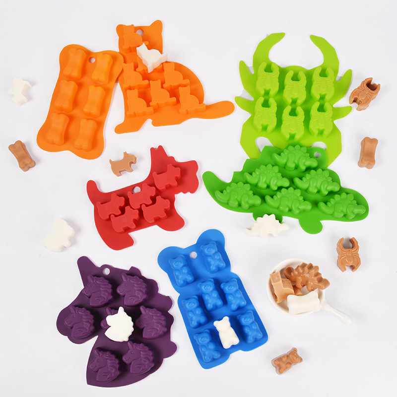 動物のクマの猫の形をしたシリコンベーキングモールド,動物の形 - Eco Soap のレビューと価格