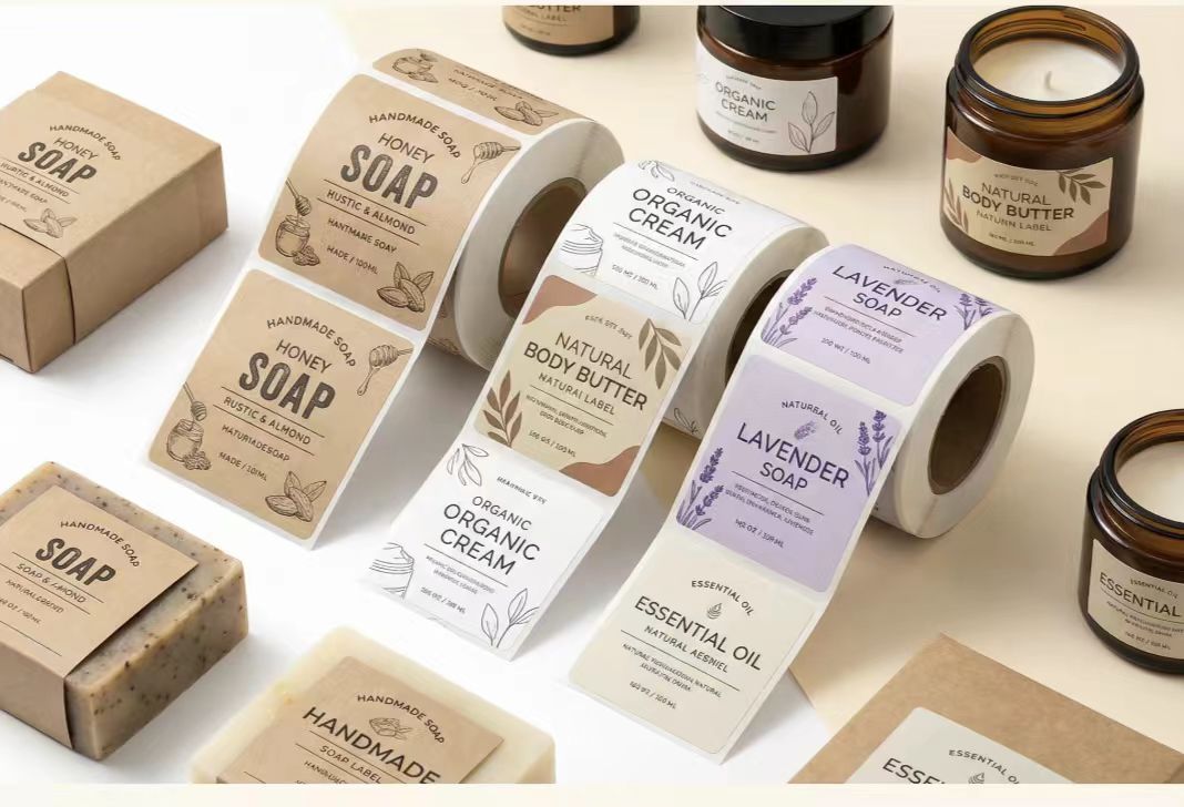 カスタムエコフレンドリークラフト紙石鹸ラベル 生分解性ブラウ - Eco Soap のレビューと価格