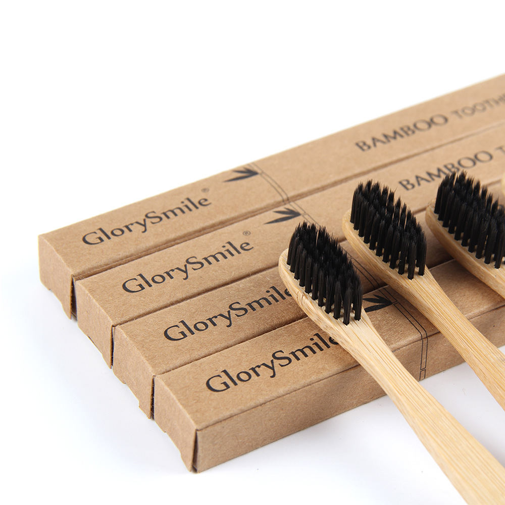 1/4本入り竹製歯ブラシ - BPAフリーの柔らかい毛の歯ブ - Bamboo Toothbrush のレビューと価格