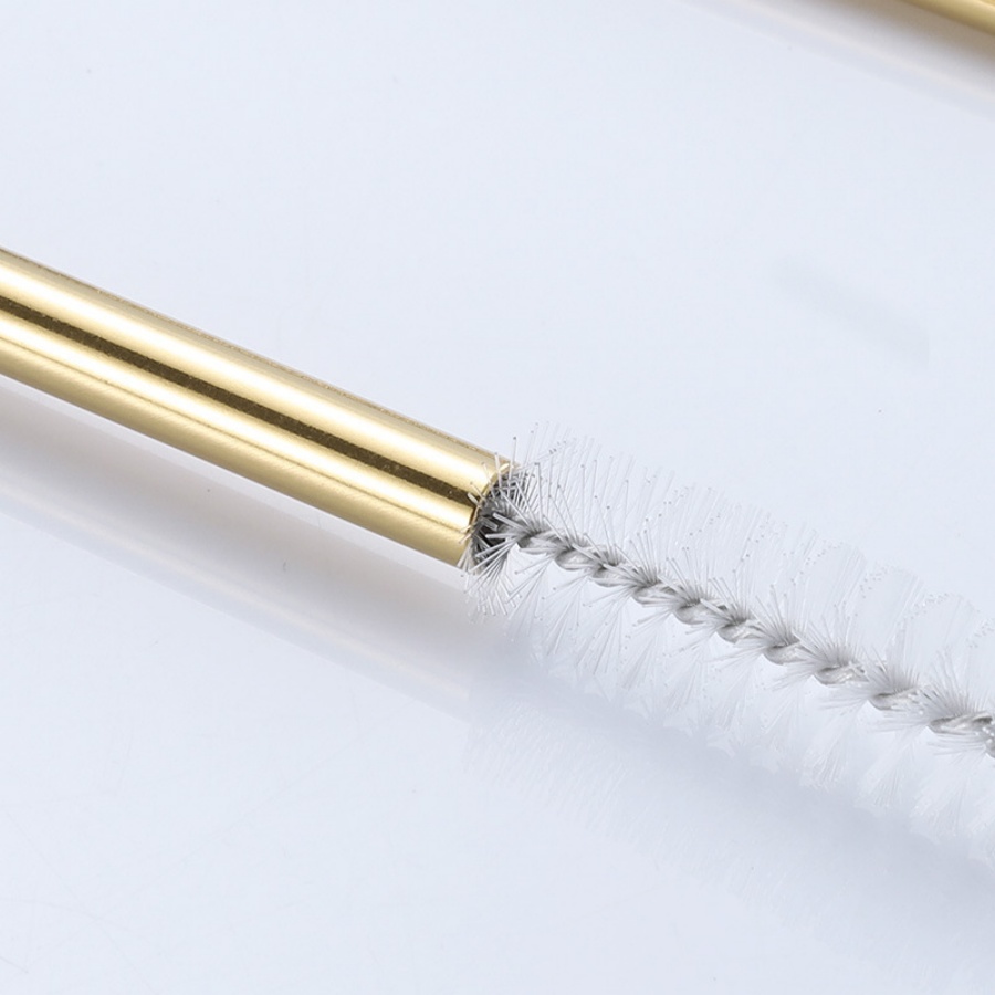 4 個再利用可能なゴールドストローミルクティージュースコーヒ - Reusable Straw のレビューと価格