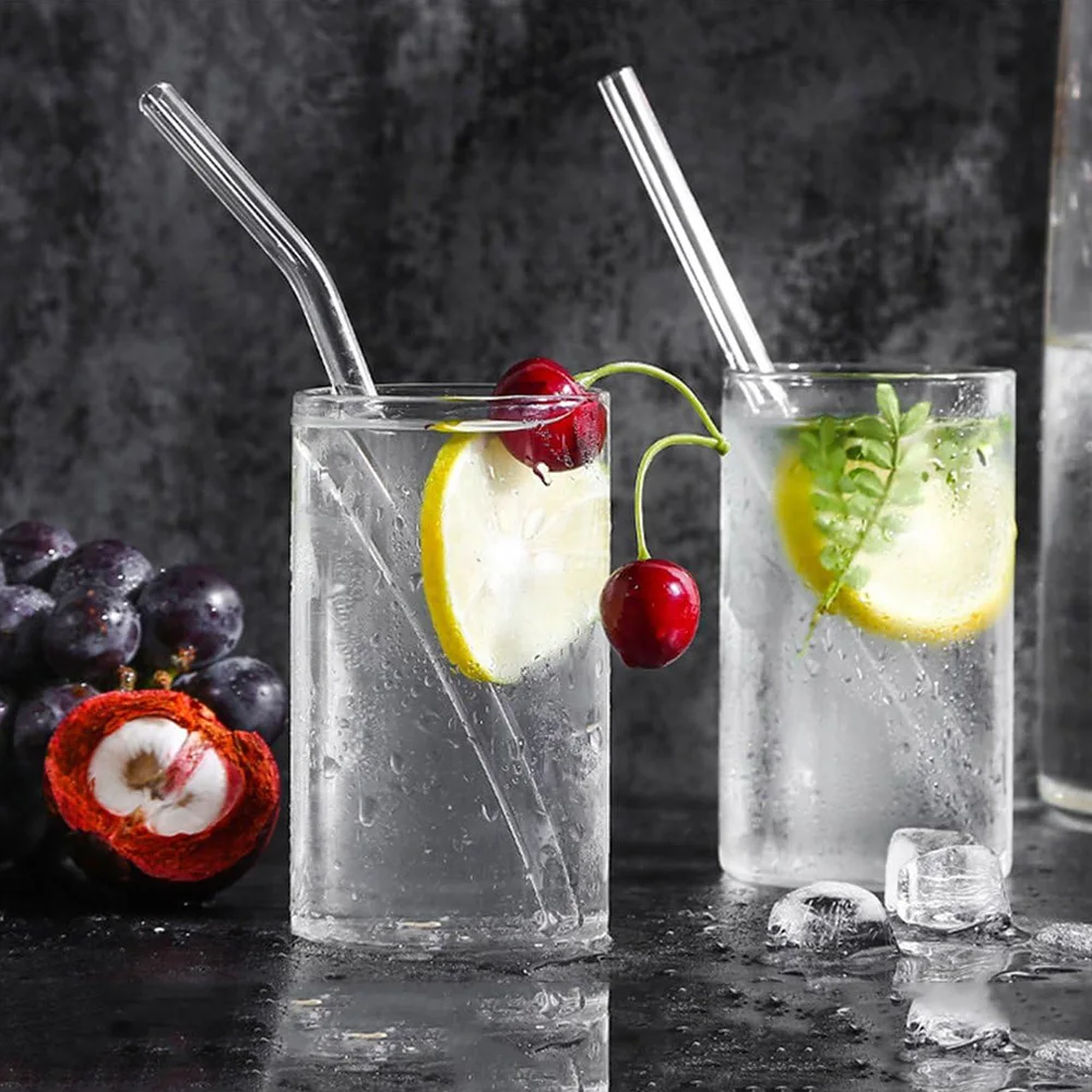 1-10 個再利用可能なガラスストローセット高ホウケイ酸スム - Reusable Straw のレビューと価格