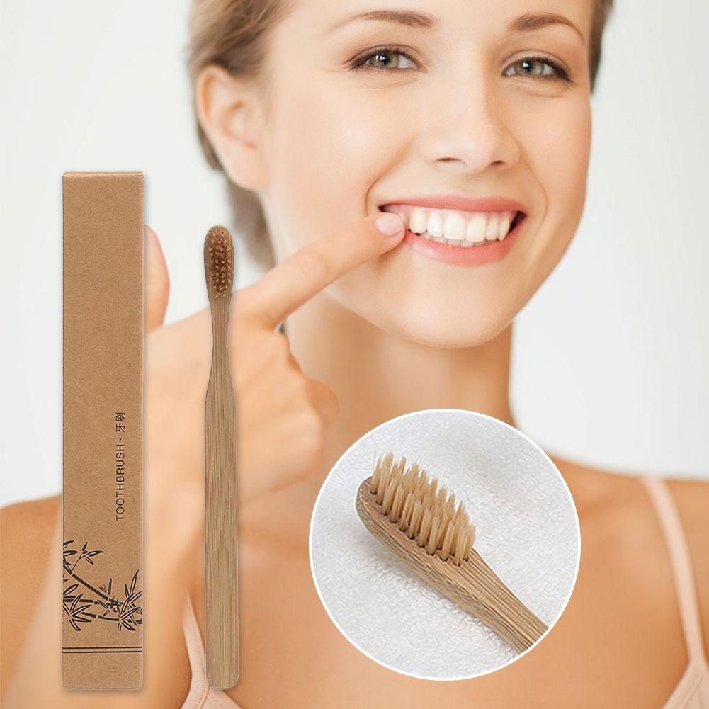 使い捨て歯ブラシ、環境に配慮した天然竹製歯ブラシ、竹炭配合の - Bamboo Toothbrush のレビューと価格