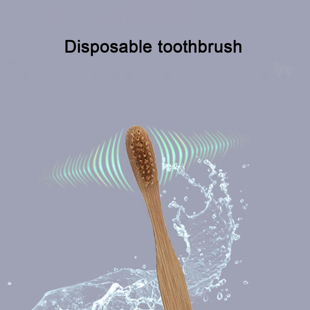 使い捨て歯ブラシ、環境に配慮した天然竹製歯ブラシ、竹炭配合の - Bamboo Toothbrush のレビューと価格