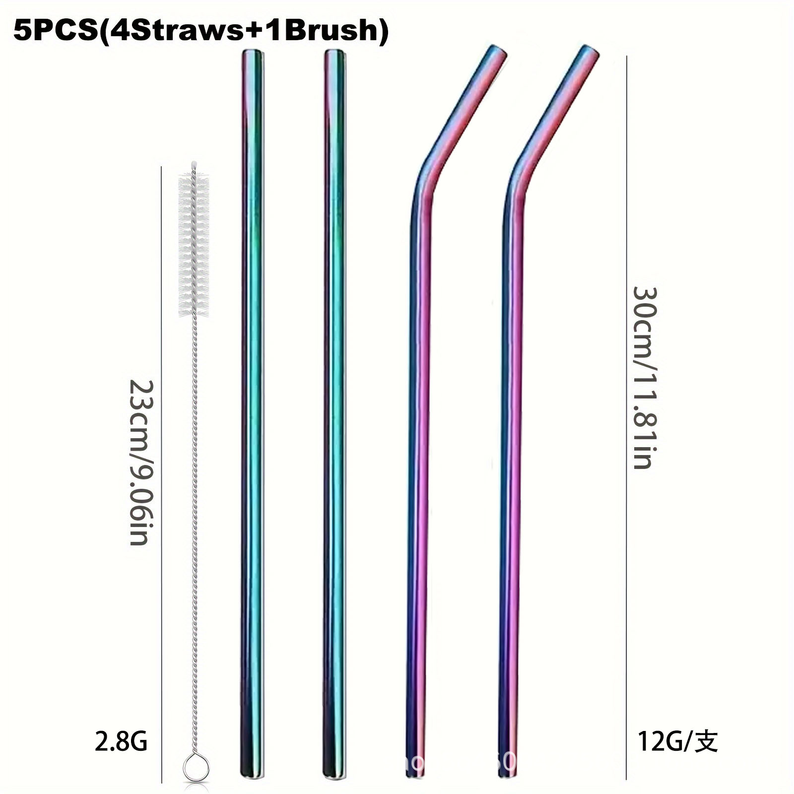 ステンレス製の再利用可能なストロー,カラフル,健康的,環境に - Reusable Straw のレビューと価格