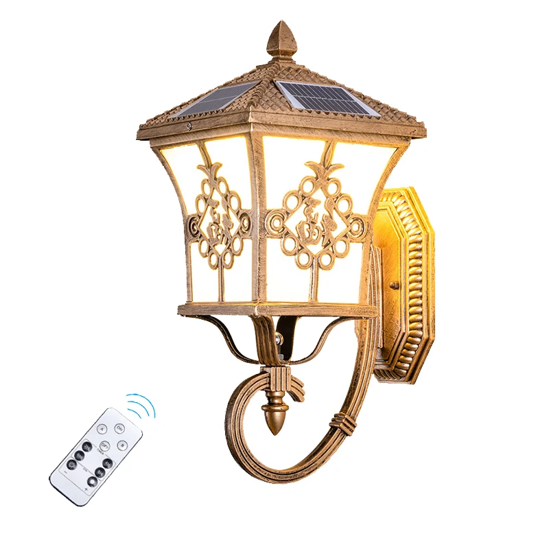 屋外用、ヨーロッパ風デザインの太陽光発電式照明。玄関、壁、庭 - Solar Garden Light のレビューと価格