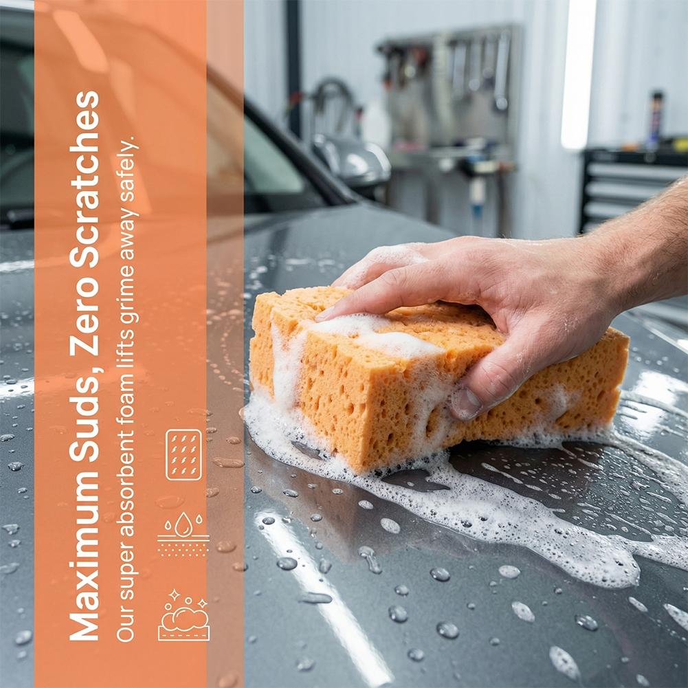 洗車スポンジ ハニカム高密度大型フォームクリーニングブロック - Eco Sponge のレビューと価格