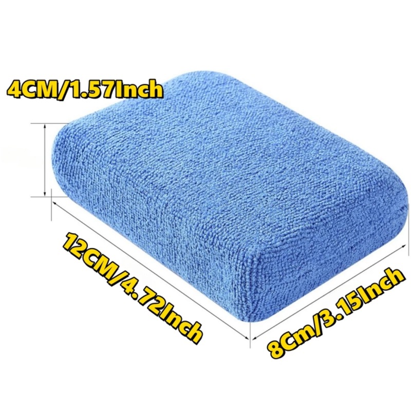 8個入りマイクロファイバーカーワックスアプリケーターパッド、 - Eco Sponge のレビューと価格