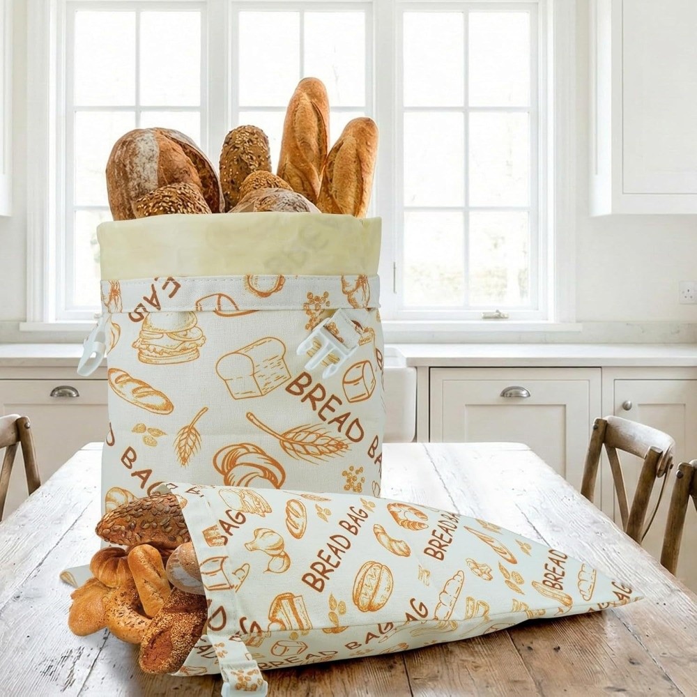 再利用可能な新しい蜜蝋入りパン袋。綿素材で蜜蝋コーティングさ - Reusable Bag のレビューと価格