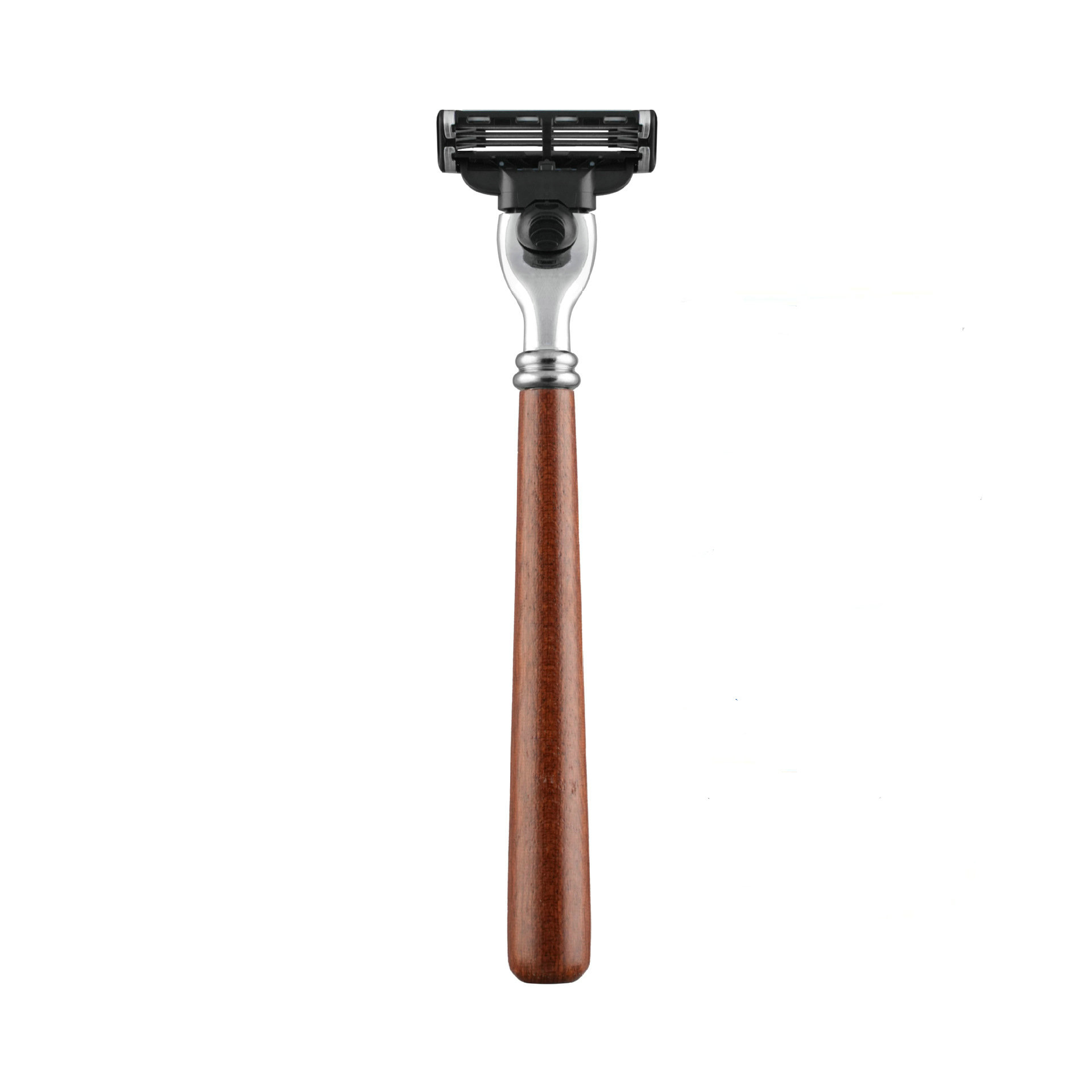 メンズウッドロングハンドルマニュアルカミソリハンドル、マッハ - Safety Razor Handle のレビューと価格