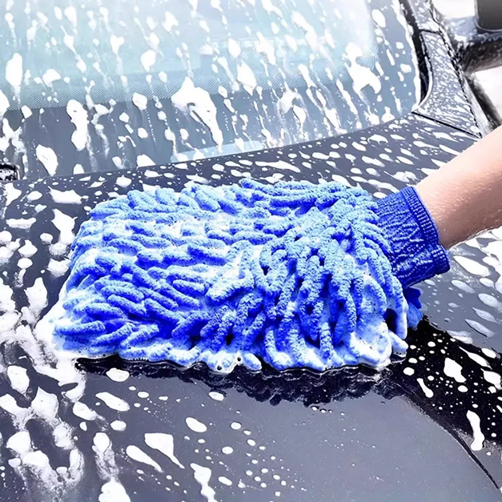 1/2Pc マイクロファイバー洗車手袋シェニールカーミットク - Eco Sponge のレビューと価格