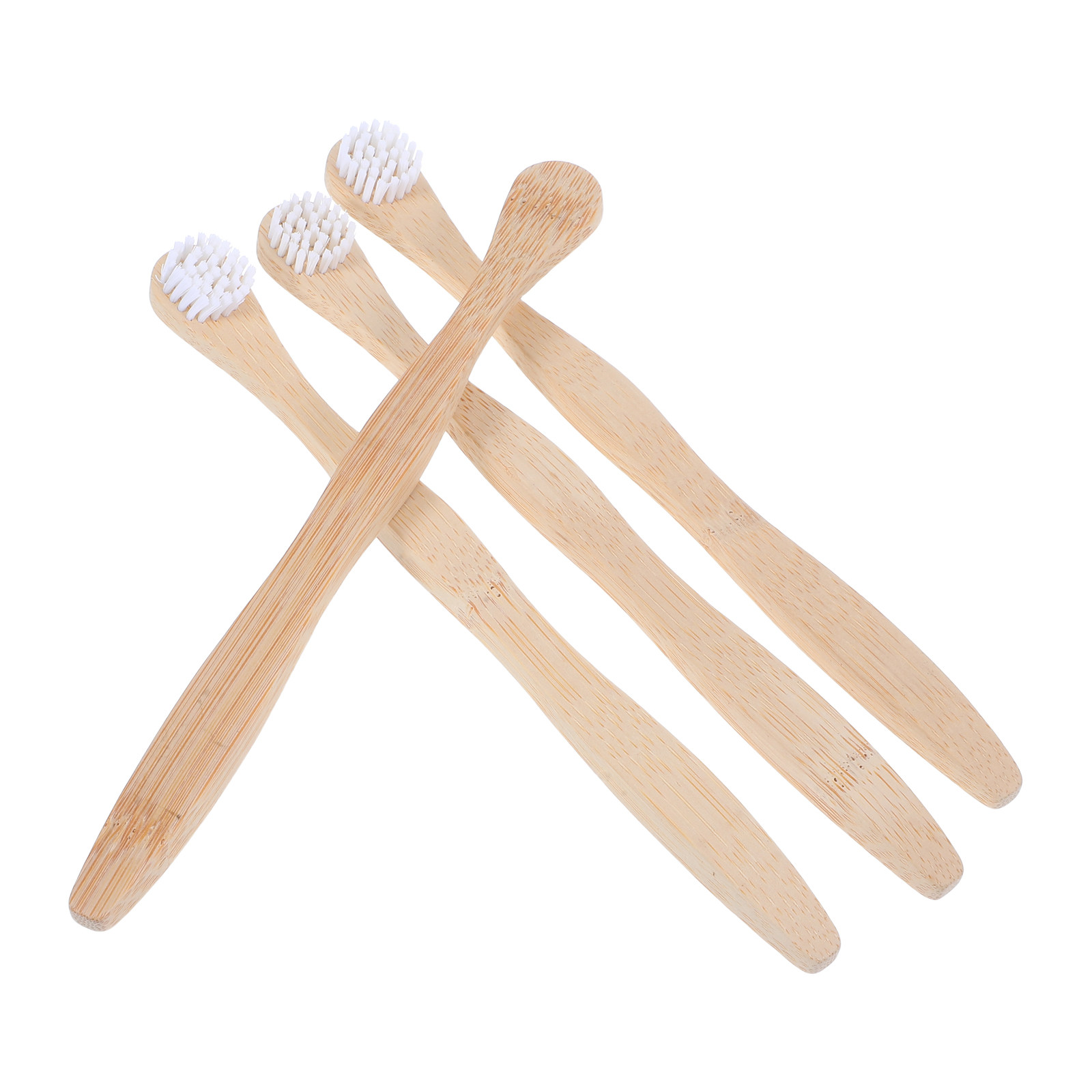 4本セットの竹製舌クリーナー・スクレーパー・歯ブラシ。深部ま - Bamboo Toothbrush のレビューと価格