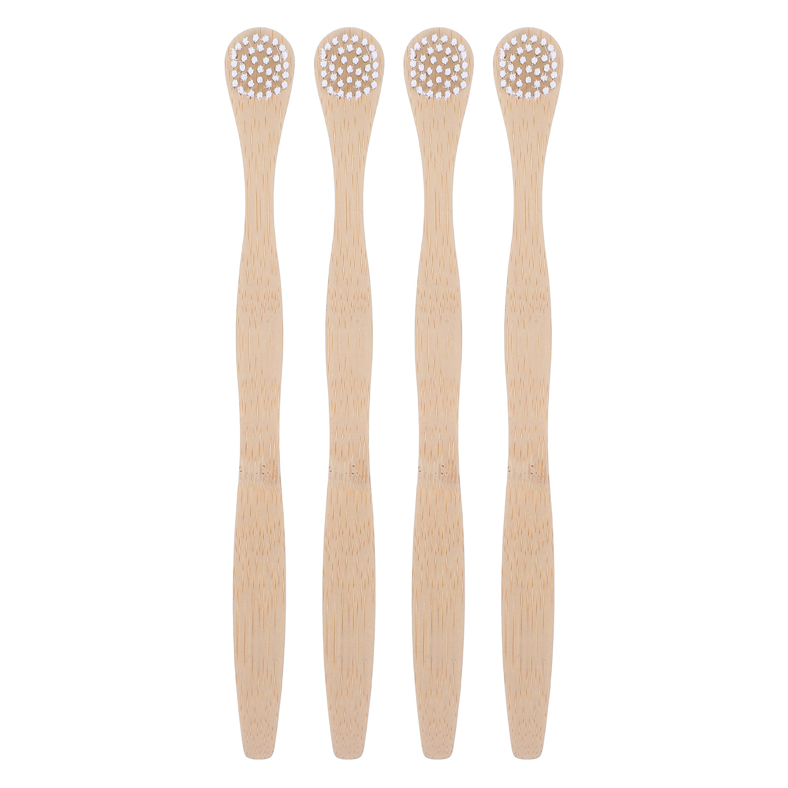 4本セットの竹製舌クリーナー・スクレーパー・歯ブラシ。深部ま - Bamboo Toothbrush のレビューと価格