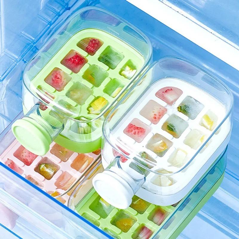 2in1プレス式冷却カップウォーターボトル、アイスモールド付 - Reusable Bottle のレビューと価格