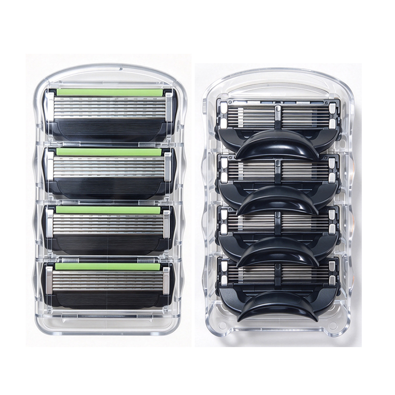 メンズ用、6層構造のステンレス製交換式シェービングブレード。 - Safety Razor Handle のレビューと価格