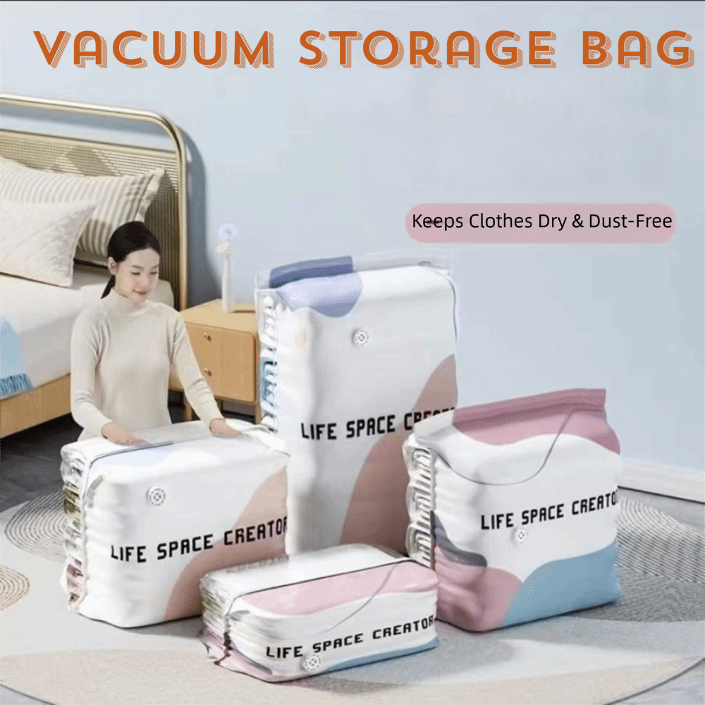 プレス＆シール真空保存袋 省スペース圧縮設計 ポンプ不要真空 - Reusable Bag のレビューと価格