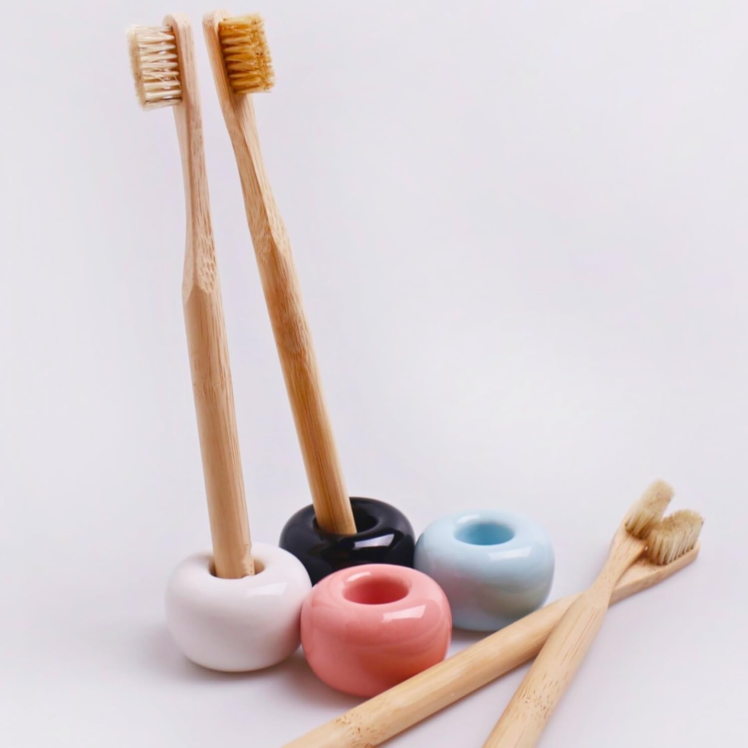 天然猪毛を使用した竹製歯ブラシ10本セット。堆肥化可能で生分 - Bamboo Toothbrush のレビューと価格
